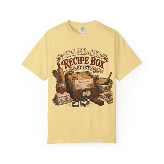 Grandma's Recipe Box Society Vintage Tee | Grandmacore Baking Shirt | Gift for Home Bakers