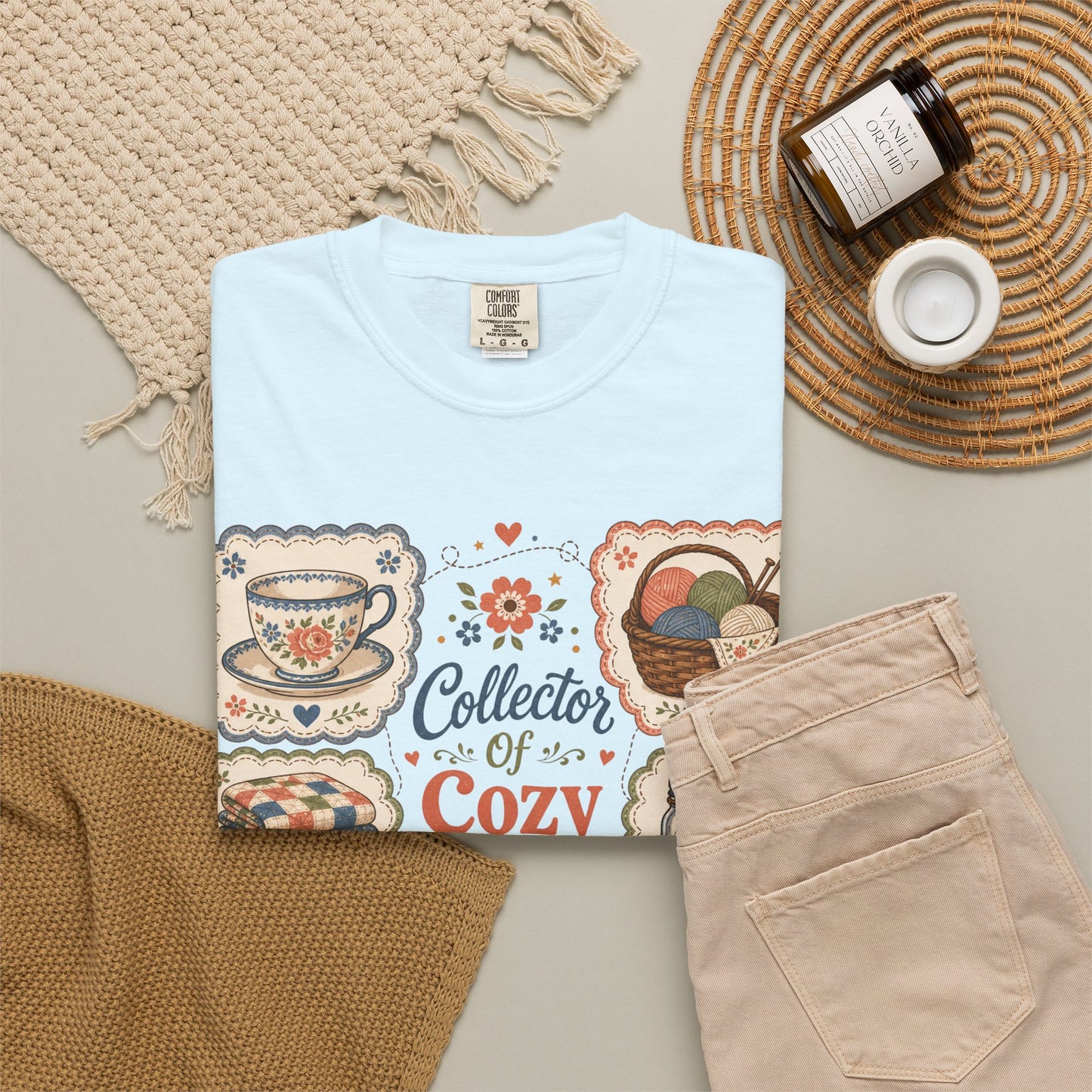Collector Of Cozy Things Vintage Tee | Grandmacore Cottagecore Shirt | Gift for Homemakers & Collectors