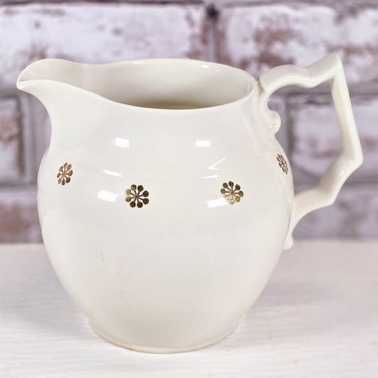 Vintage Hall China Creamer Pitcher – Made in USA – Model 1538 – Cottage Farmhouse Decor