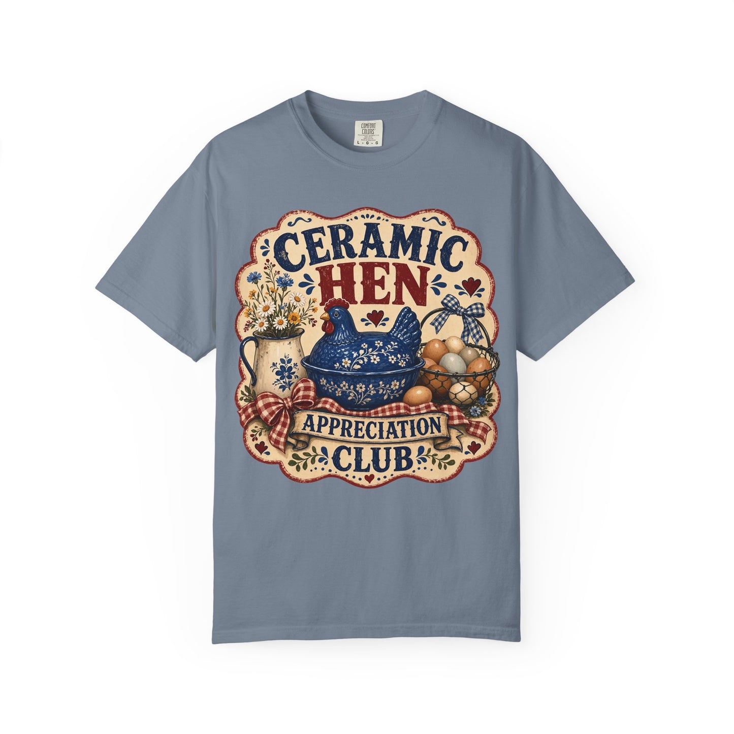 Ceramic Hen Appreciation Club Vintage Tee | Grandmacore Farmhouse Shirt | Gift for Vintage Collectors