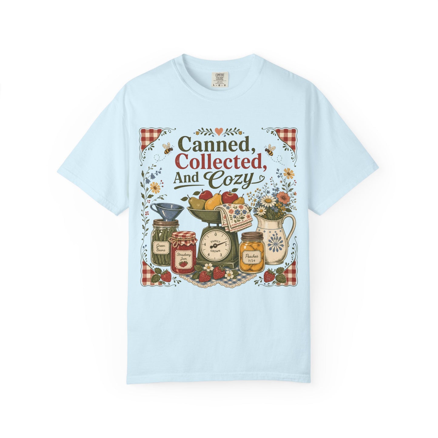Canned Collected And Cozy Vintage Tee | Farmhouse Kitchen Shirt | Gift for Canners & Homesteaders