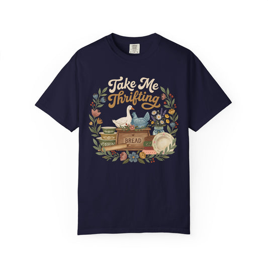 Take Me Thrifting Vintage Graphic Tee | Comfort Colors | Gift for Thrifters & Vintage Lovers