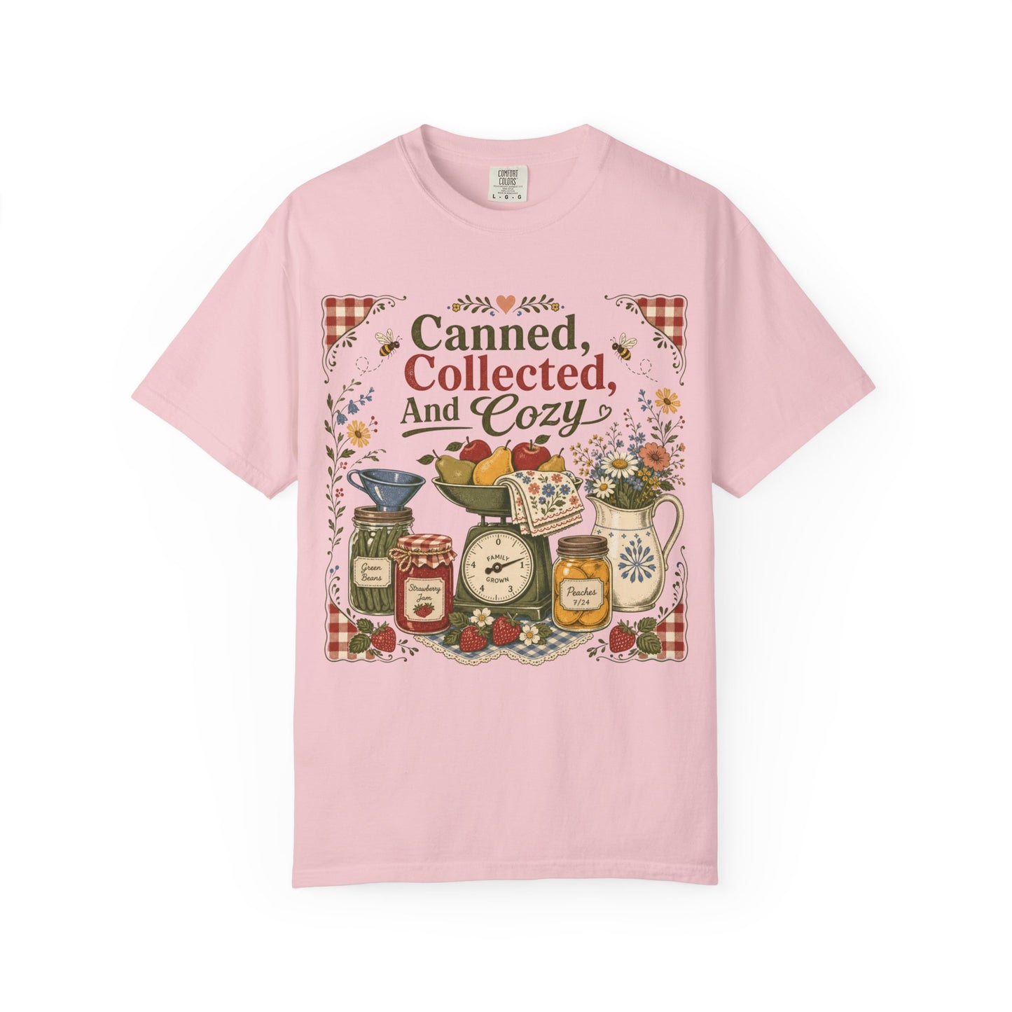 Canned Collected And Cozy Vintage Tee | Farmhouse Kitchen Shirt | Gift for Canners & Homesteaders