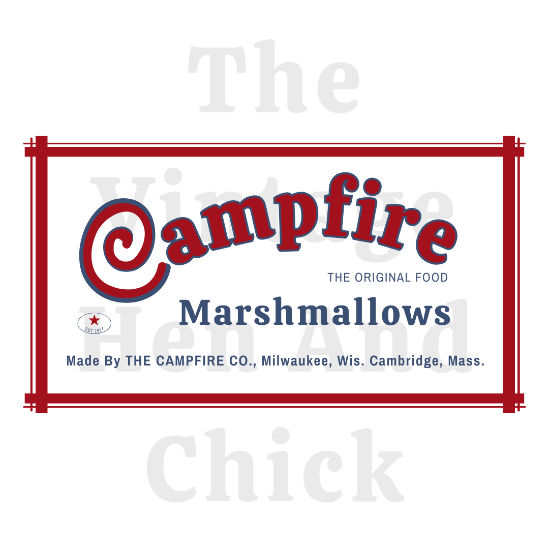 Campfire Marshmallow Replica Label – JPEG/PNG Digital Download