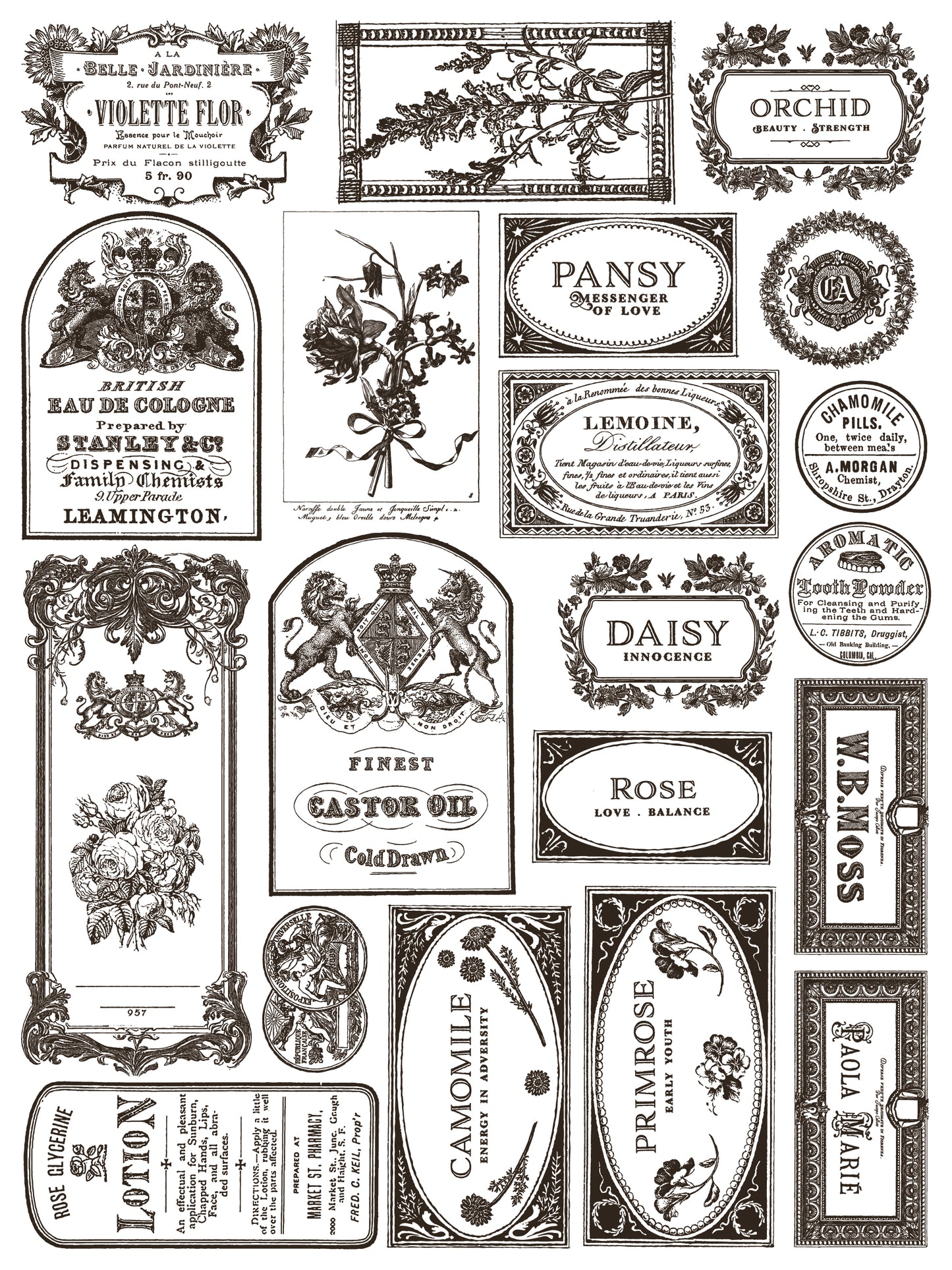 IOD Floriography Paint Inlay