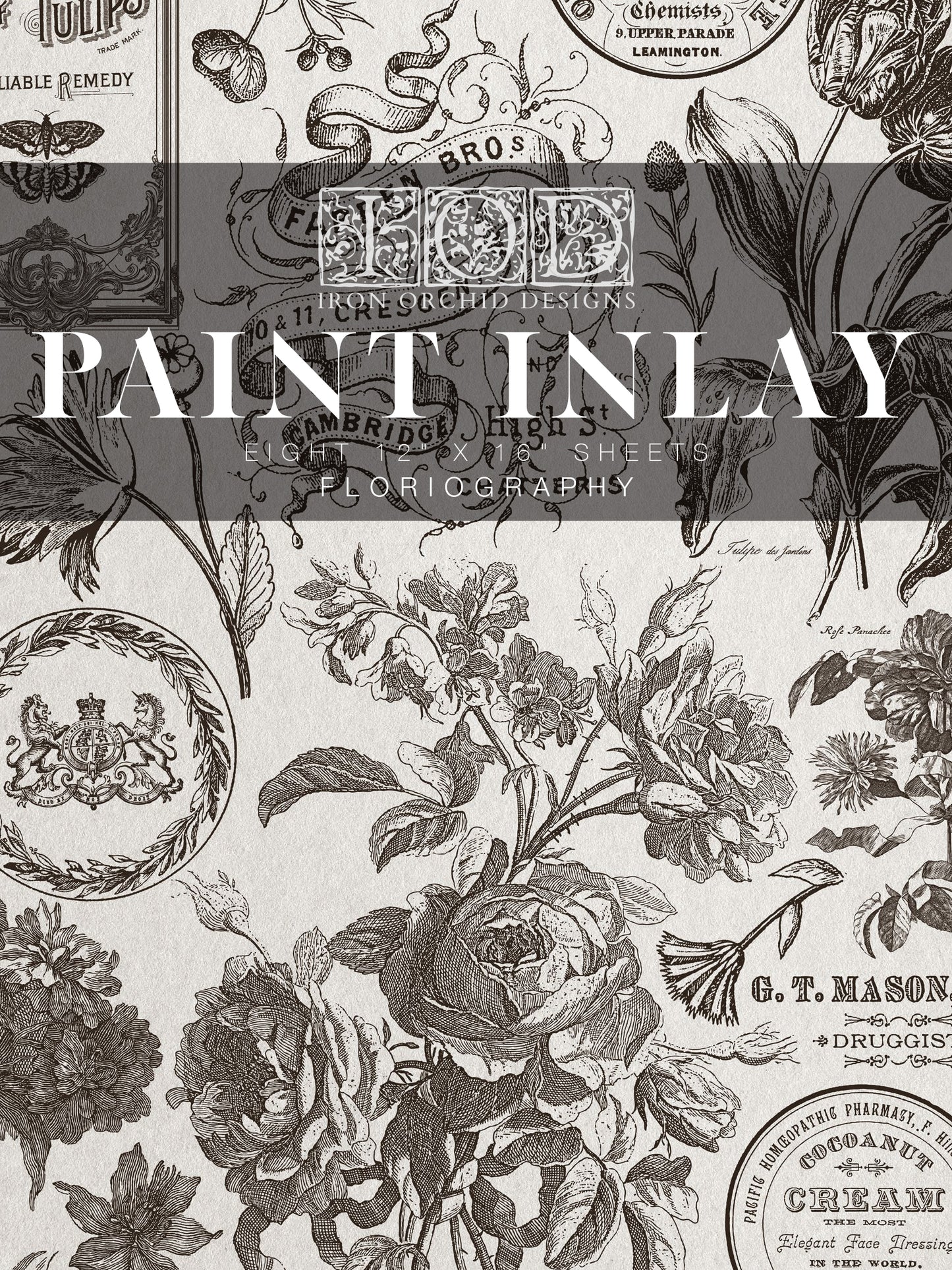 IOD Floriography Paint Inlay
