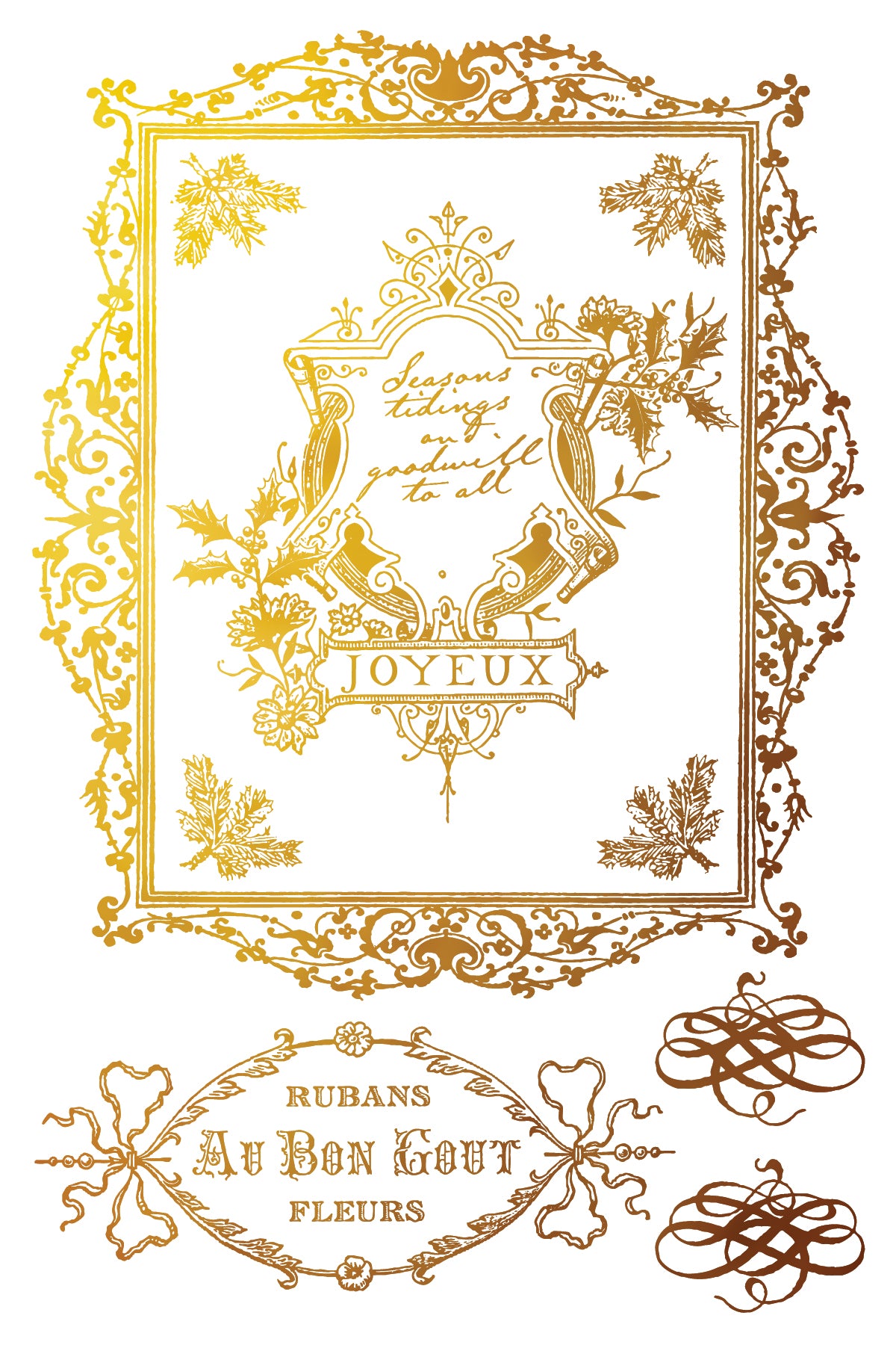 Figgy & Flourish IOD Gilded Transfer