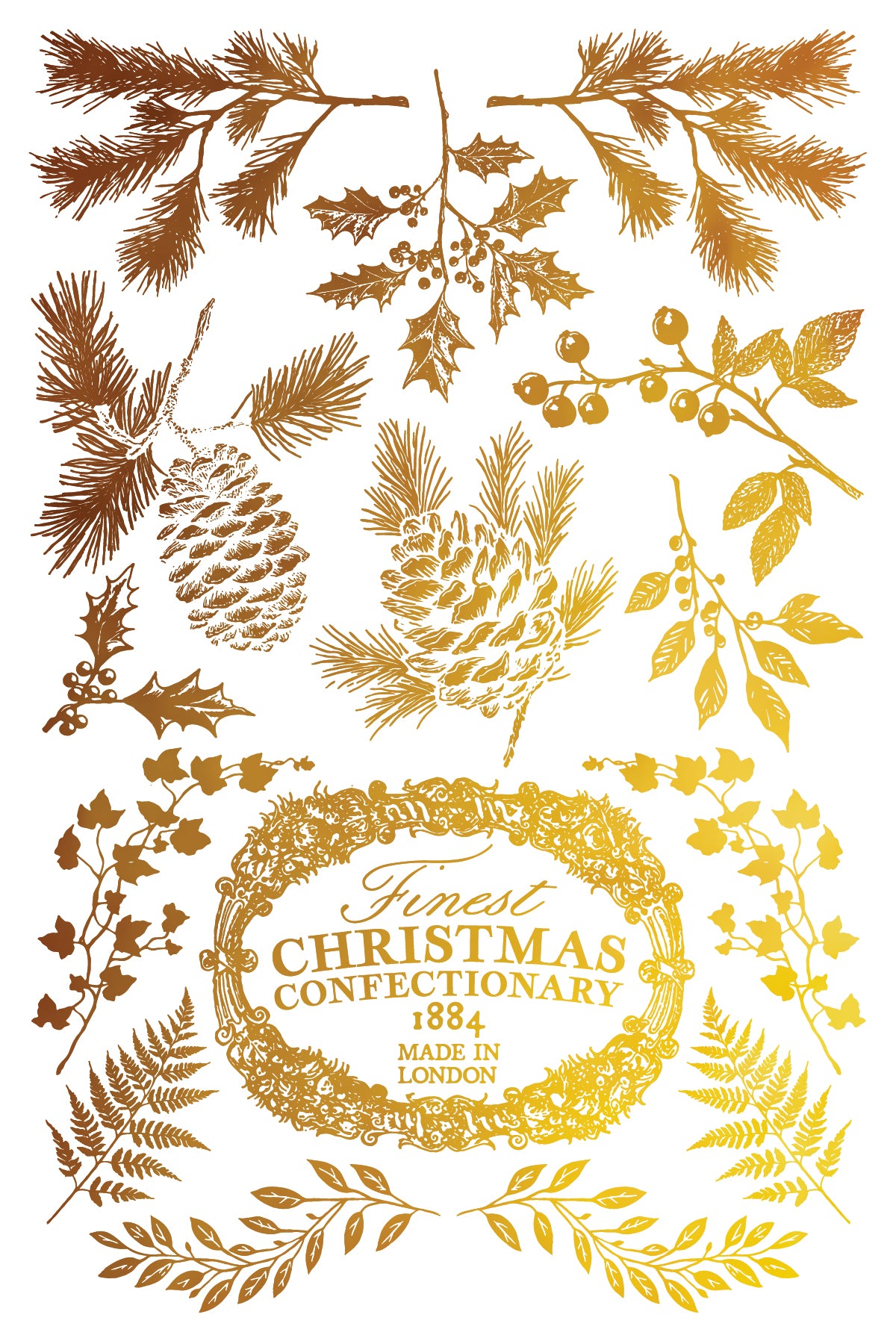 Figgy & Flourish IOD Gilded Transfer