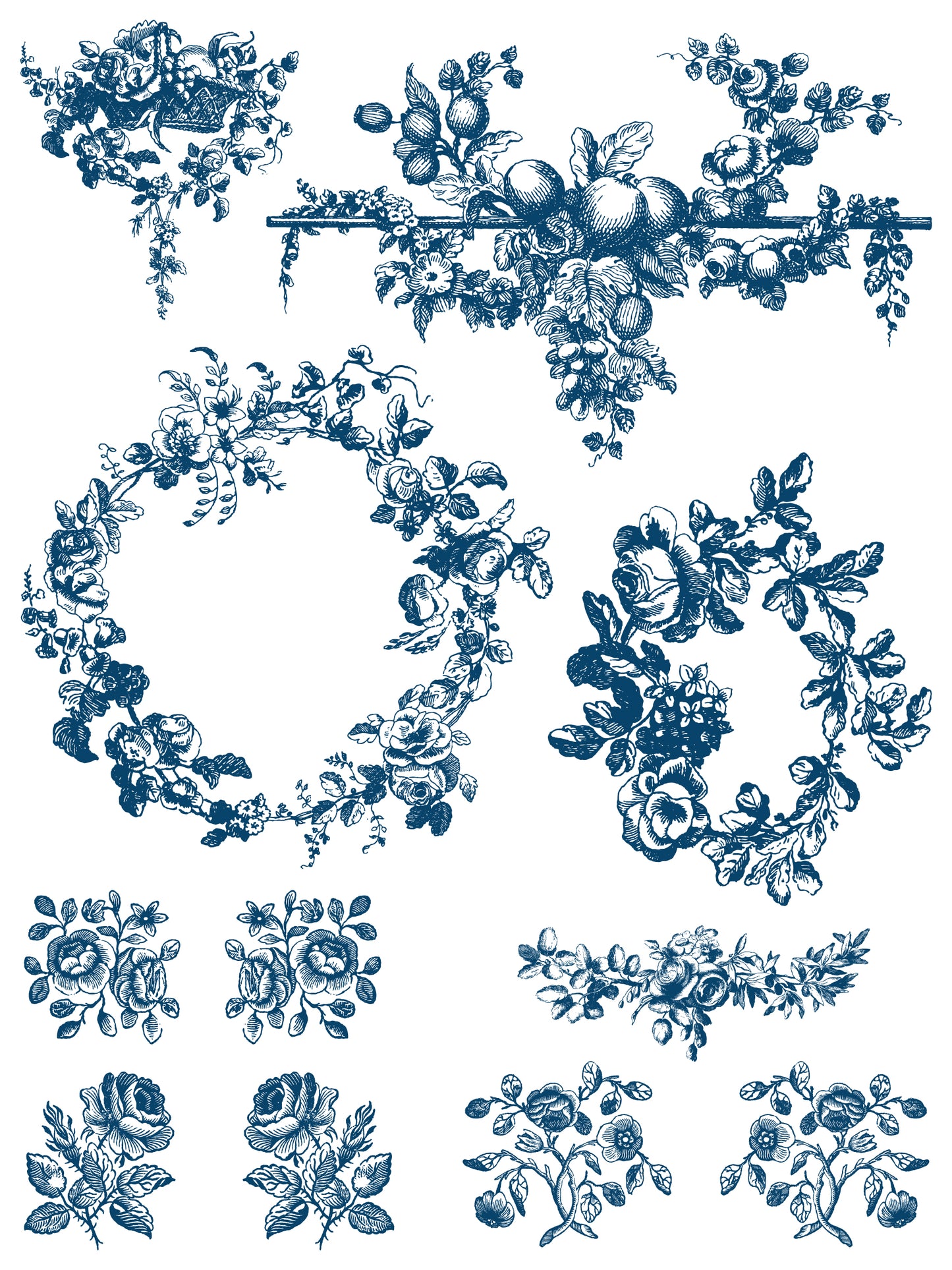 Delft Traditions Azure - IOD Paint Inlay