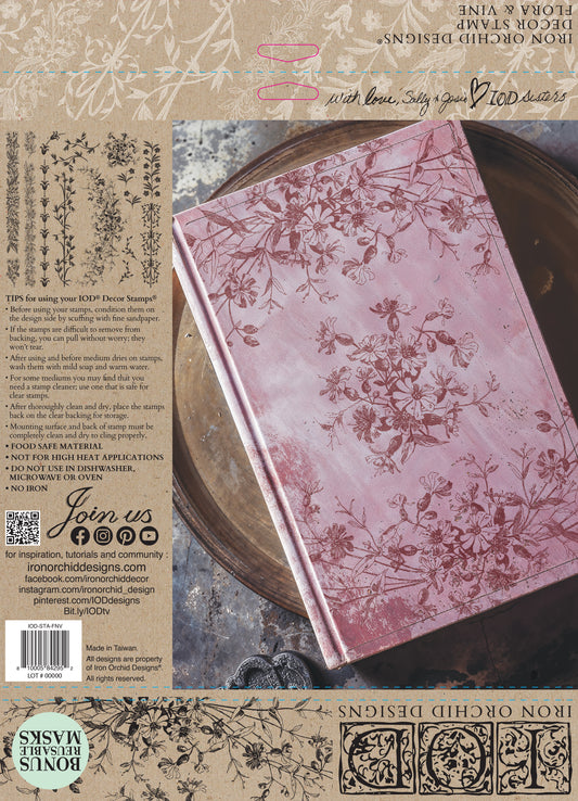 Flora & Vine IOD Stamp