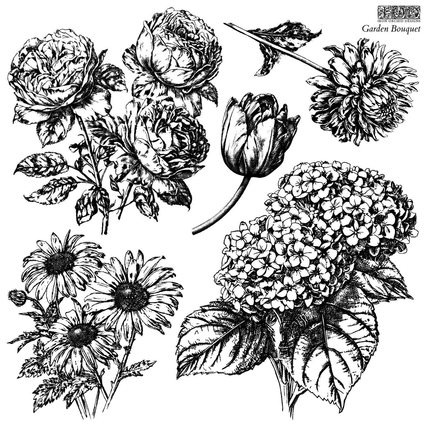 Garden Bouquet – IOD Decor Stamp