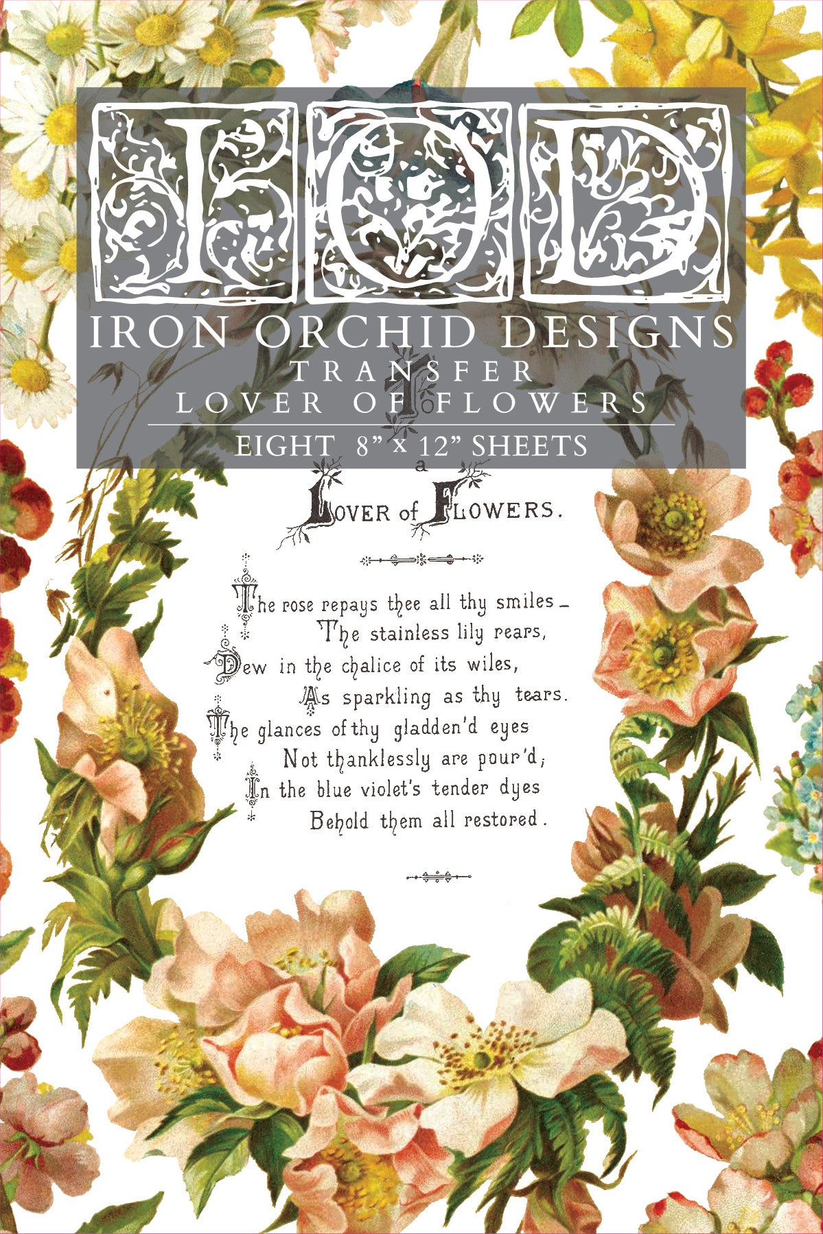 Lover of Flowers - IOD Decor Transfer