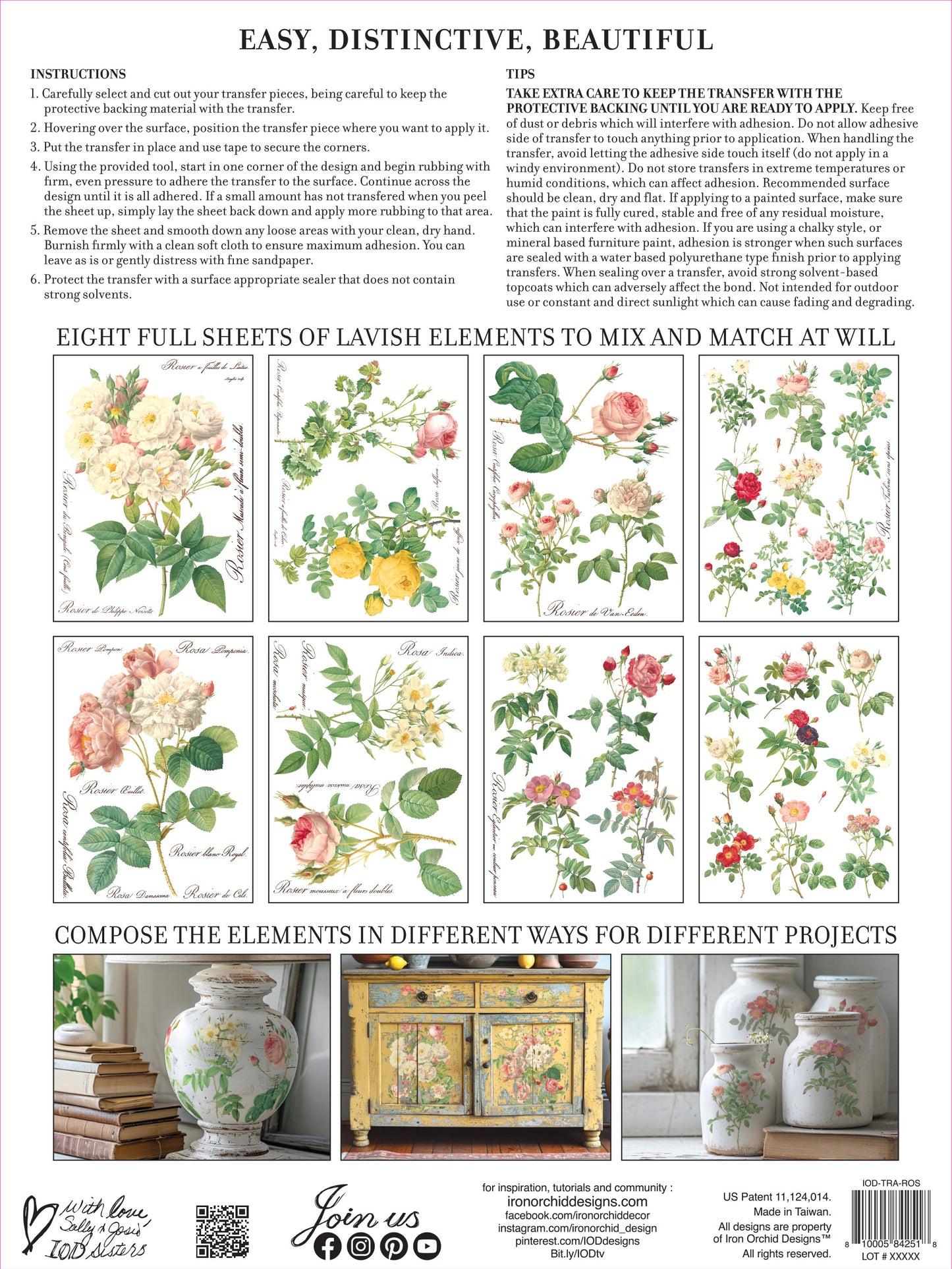 Rose Botanical – IOD Decor Transfer