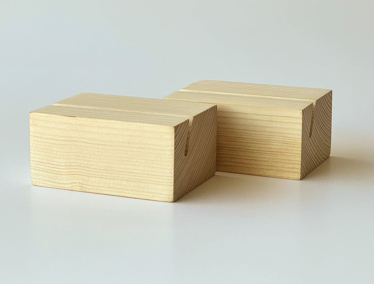 Wood Block Stands (Pack of 2)