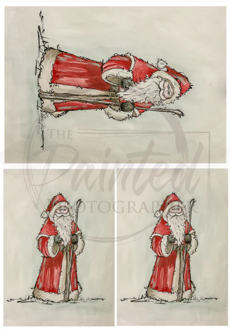 Lea's Father Christmas Multiple Sheet - Connie's Rice Paper