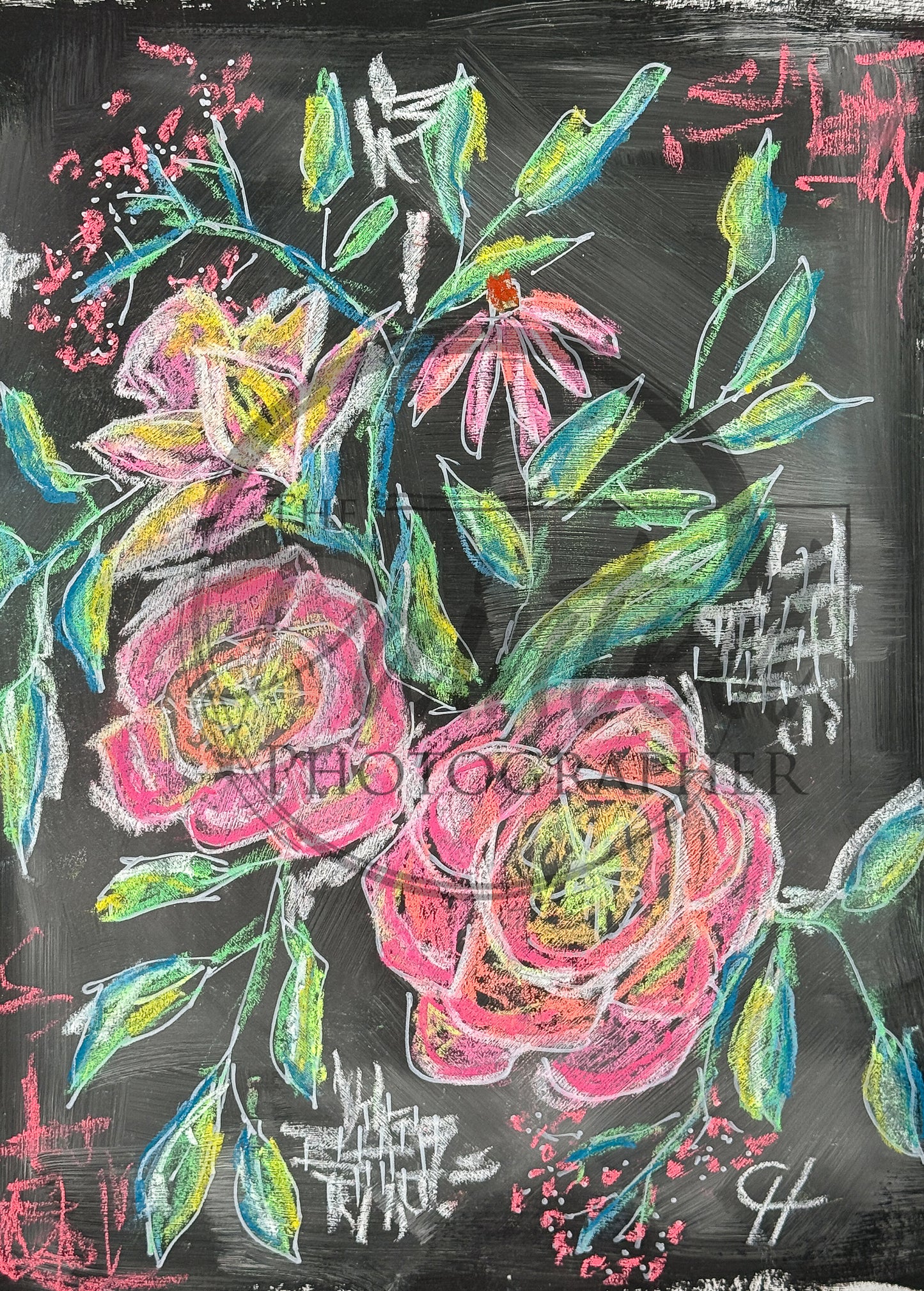 Florals After Dark - Connie's Rice Paper