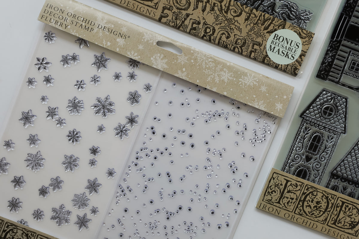 Flurry 12x12 IOD Stamp