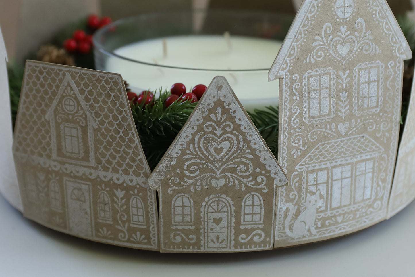 Gingerbread Lane 12x12 IOD Stamp