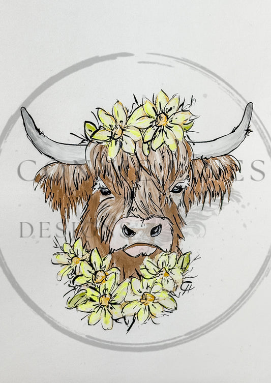 Highland Cow - Franny - Connie's Rice Paper