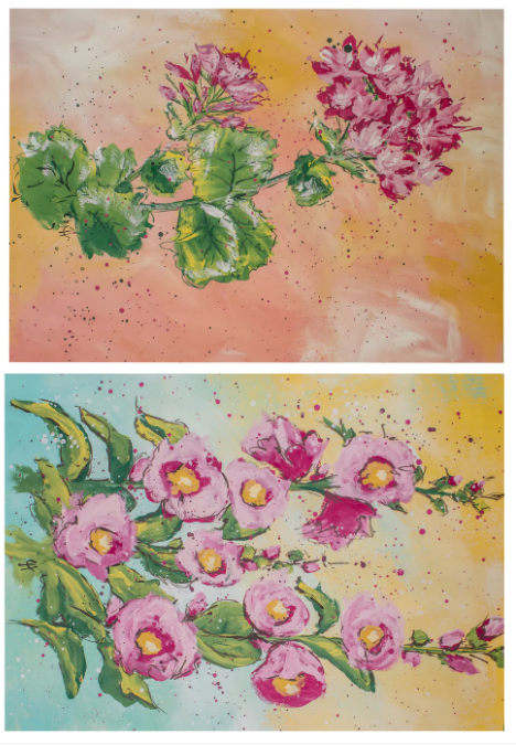 Hockyholly and Pretty Little Pink 5x7's - Connie's Rice Paper