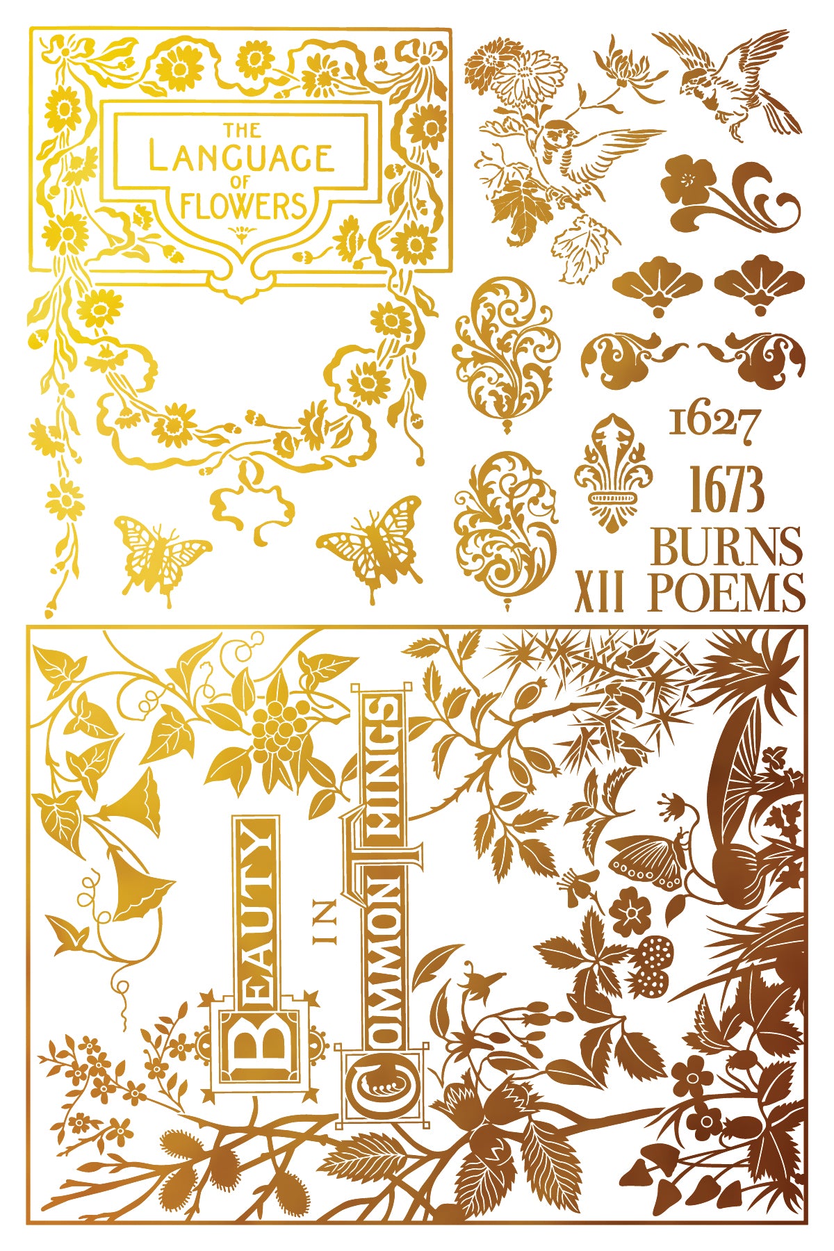 Athenæum — IOD Transfer 8x12 Gold & Silver Foil Transfer Set