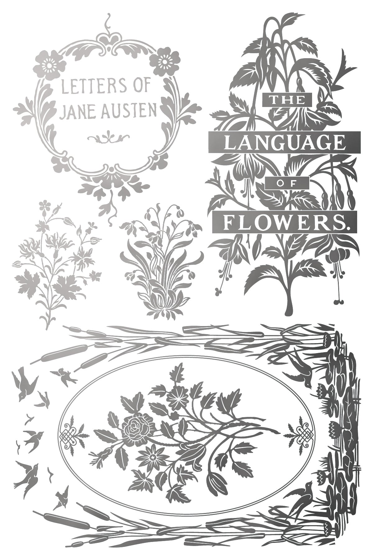 Athenæum — IOD Transfer 8x12 Gold & Silver Foil Transfer Set