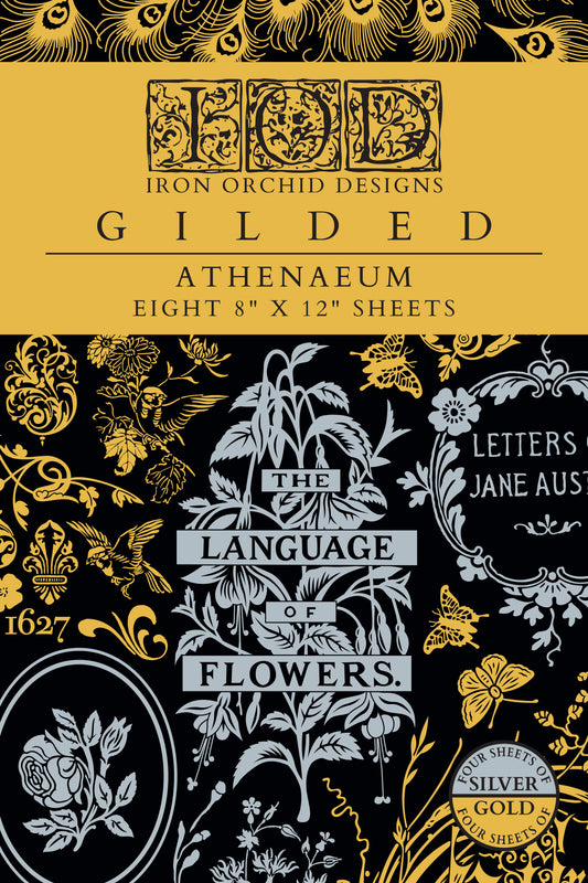 Athenæum — IOD Transfer 8x12 Gold & Silver Foil Transfer Set