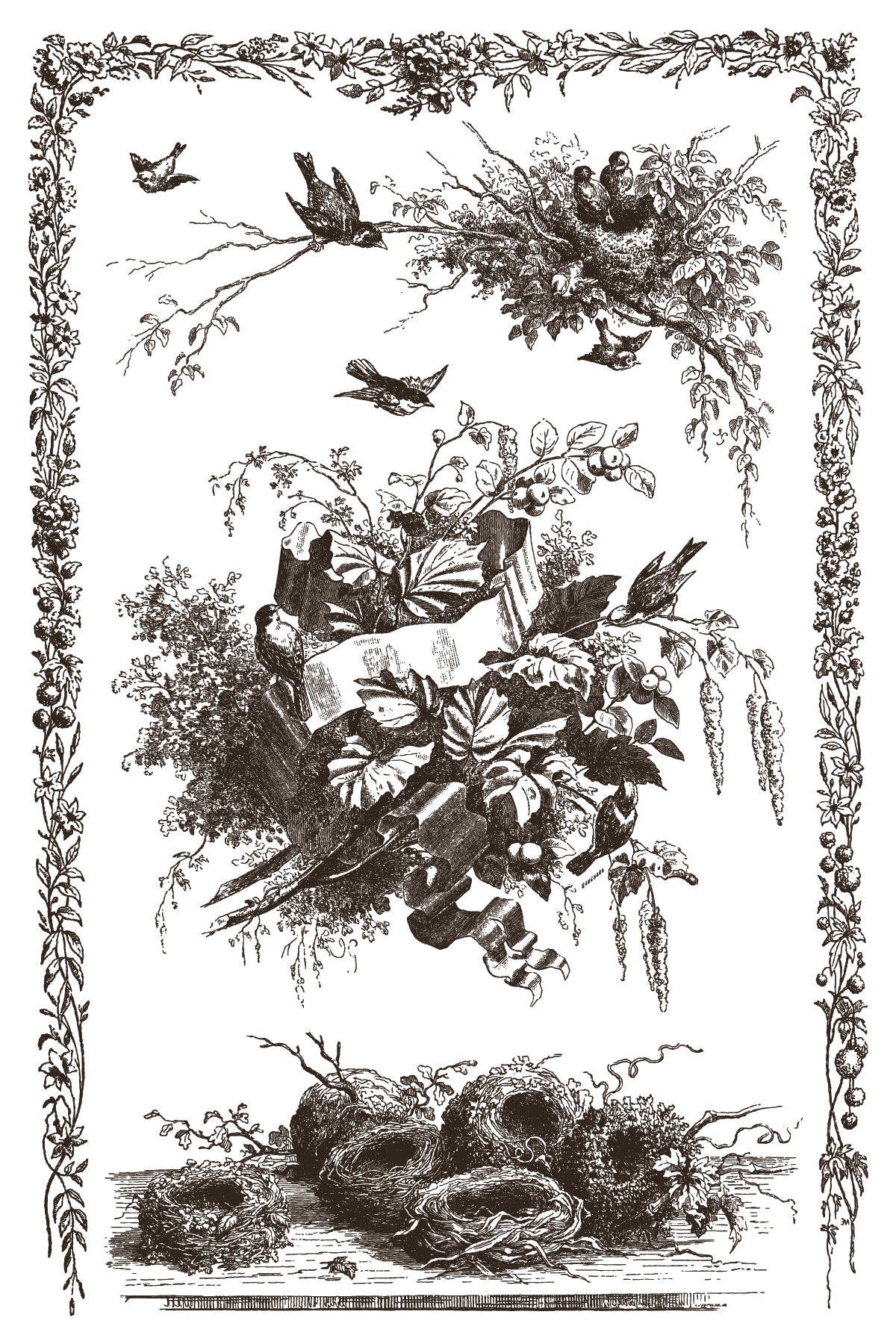 Little Lark — IOD Paint Inlay 8x12 3-Color Paint Inlay Set