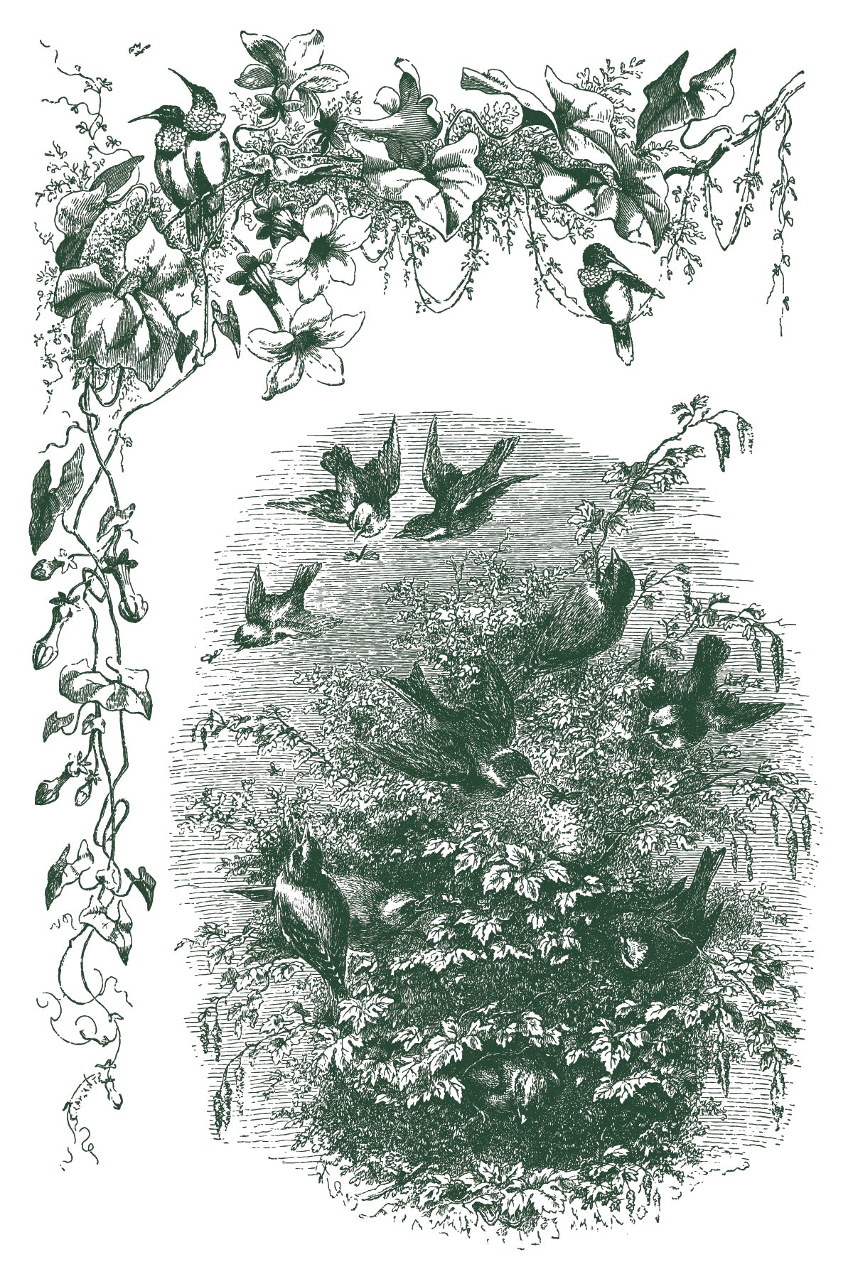 Little Lark — IOD Paint Inlay 8x12 3-Color Paint Inlay Set