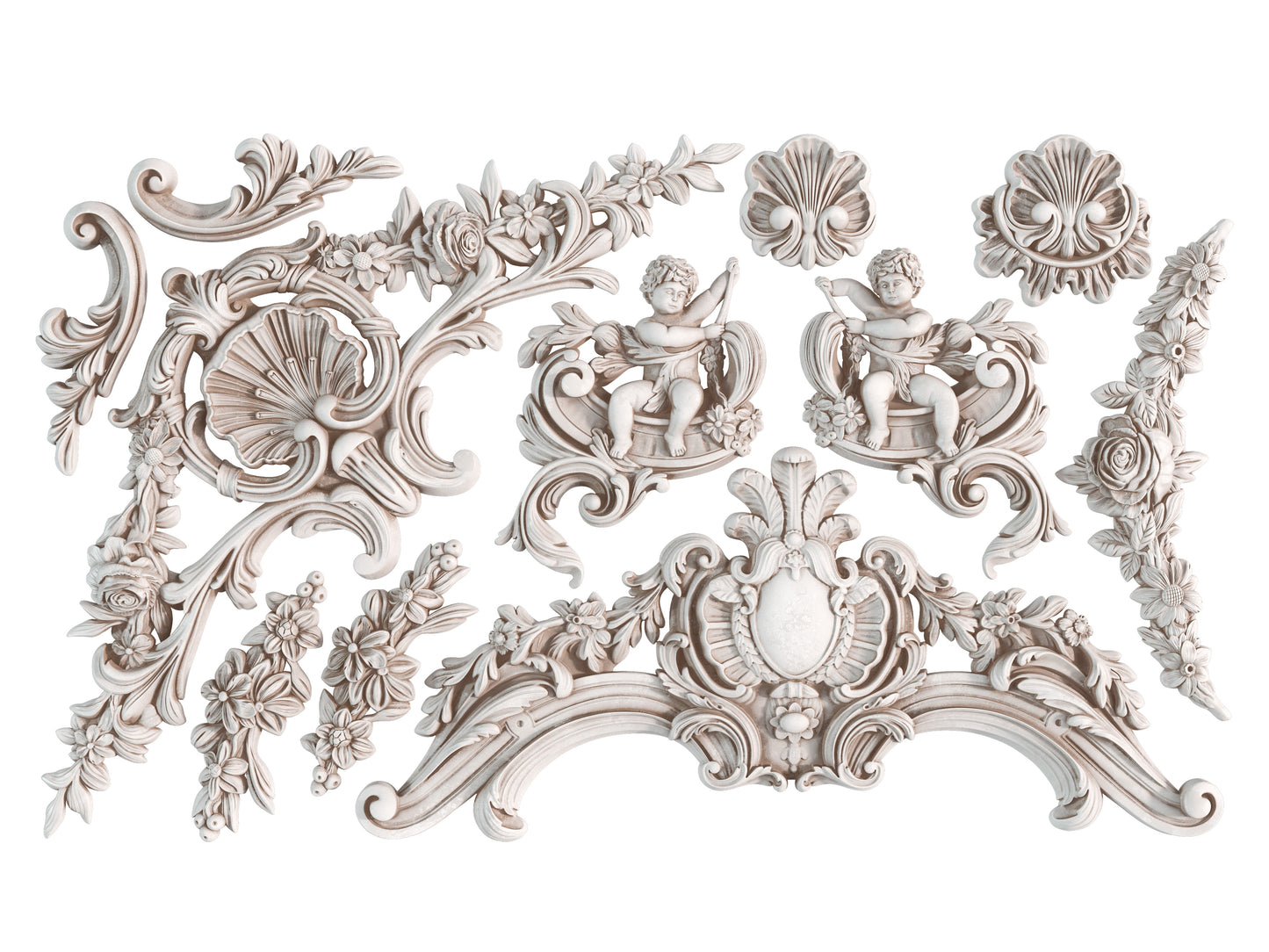 Cadré — IOD Mould 6x10 Baroque Frame Mould