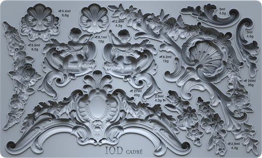 Cadré — IOD Mould 6x10 Baroque Frame Mould