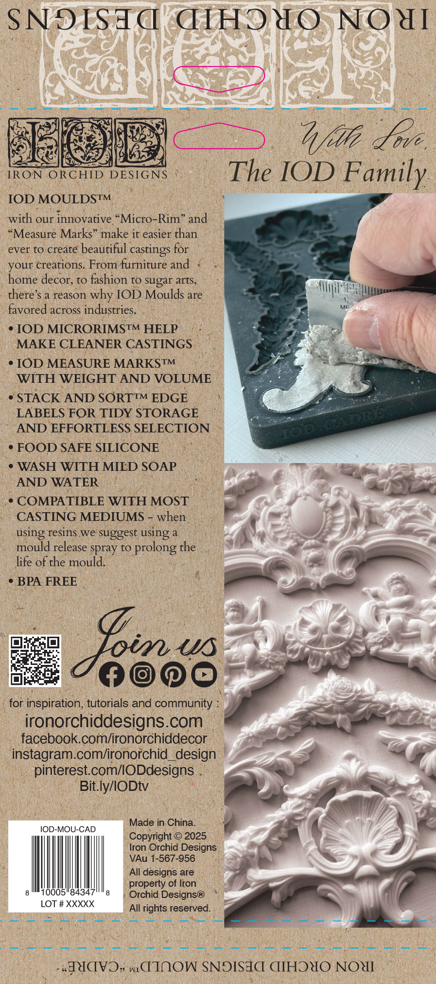 Cadré — IOD Mould 6x10 Baroque Frame Mould
