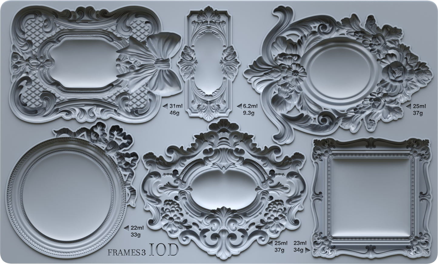 Frames Three — IOD Mould 6x10 Vintage Frame Mould