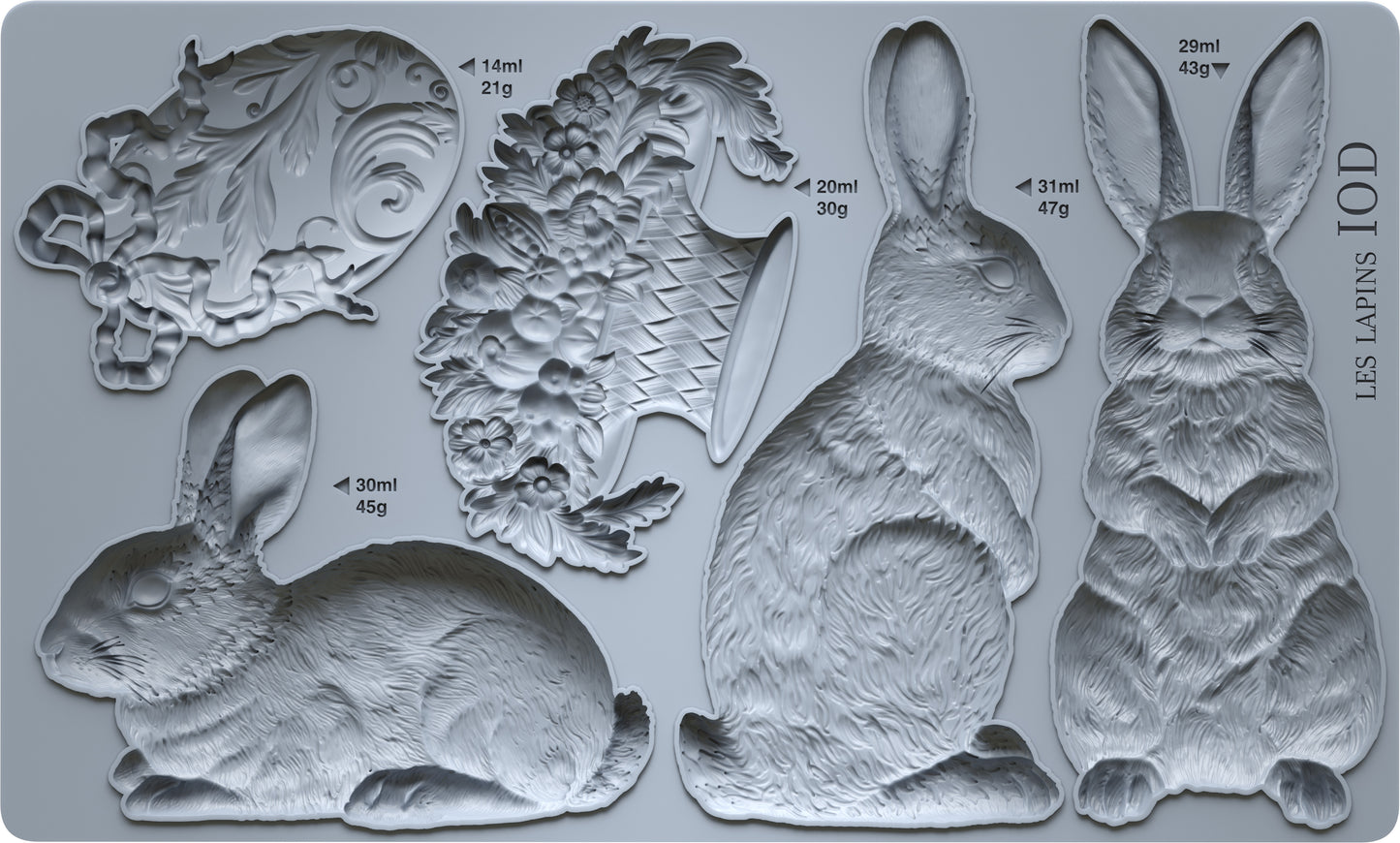 Les Lapins IOD Mould