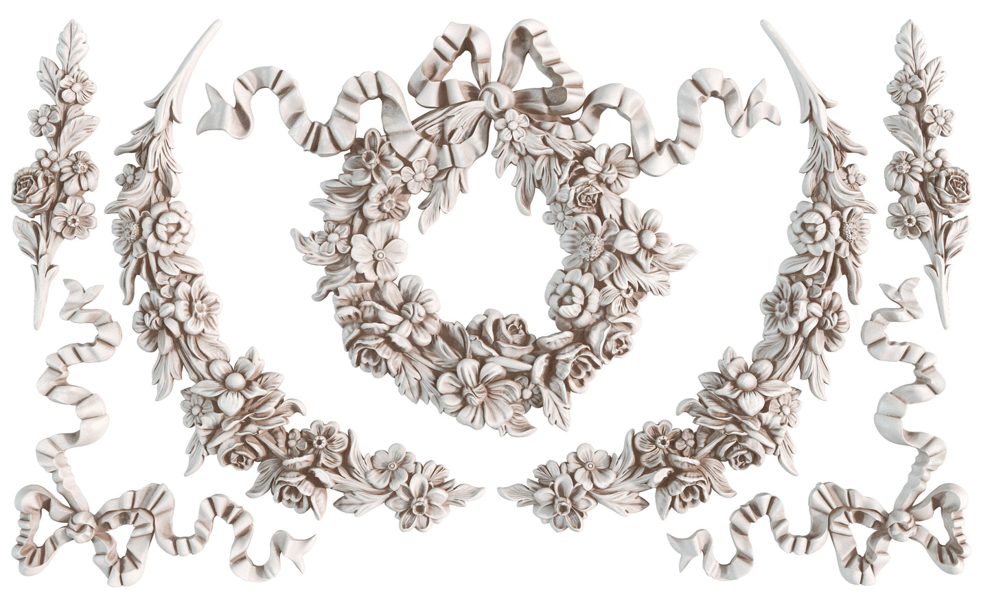 Wreath and Swags IOD Mould