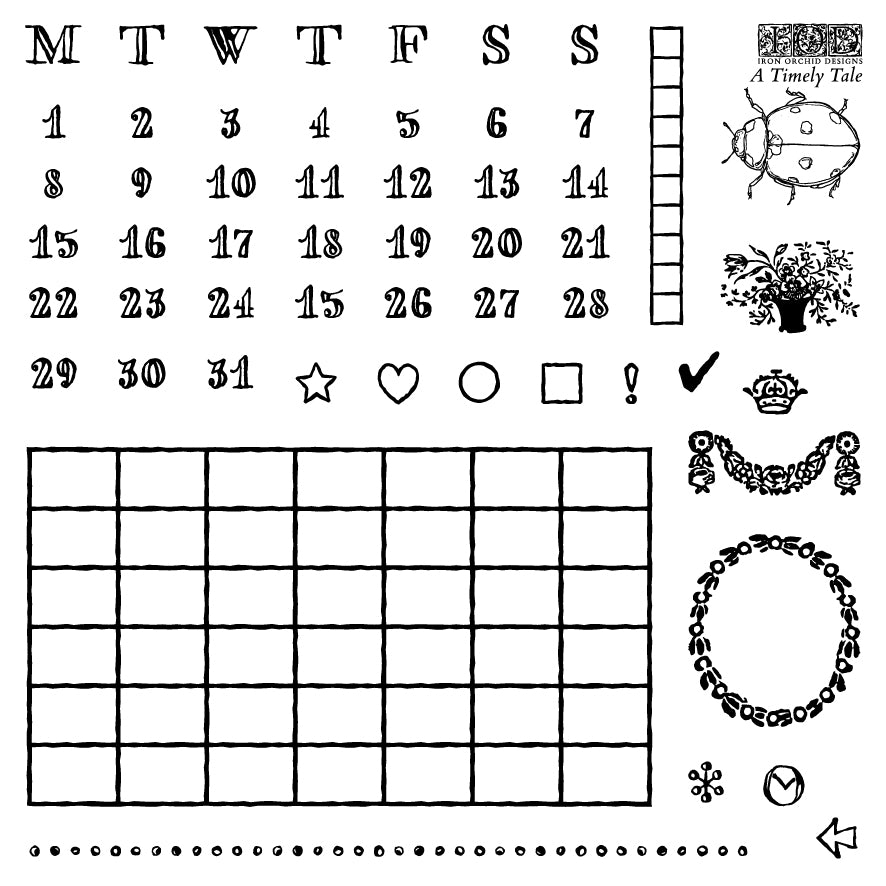 A Timely Tale Stamp 6x6