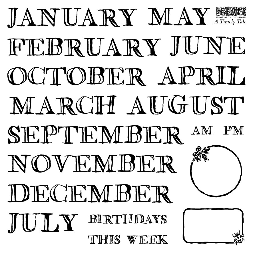A Timely Tale Stamp 6x6