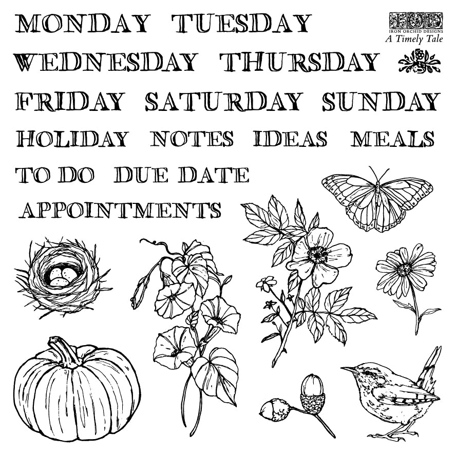 A Timely Tale Stamp 6x6