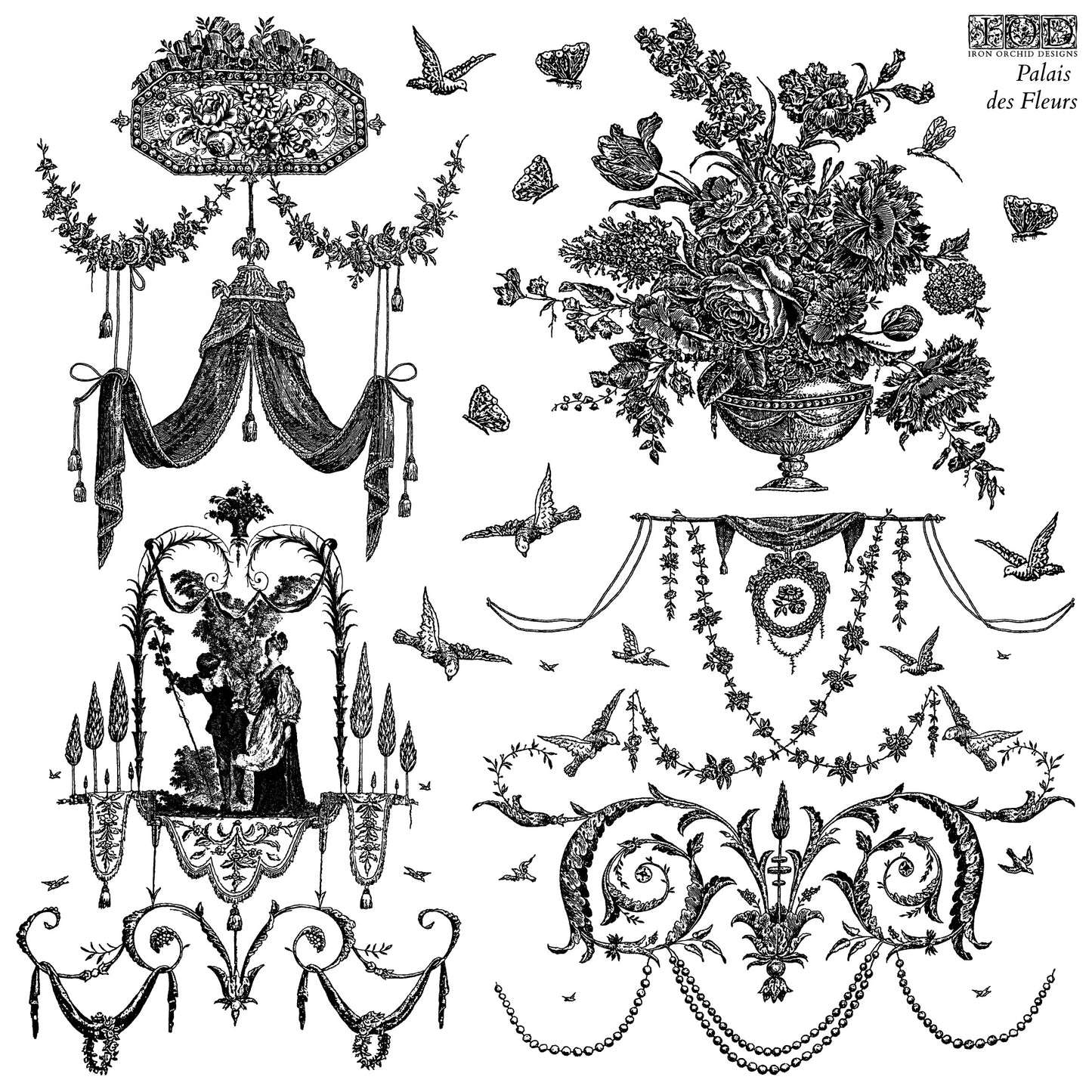 Palais Des Fleurs IOD Stamp