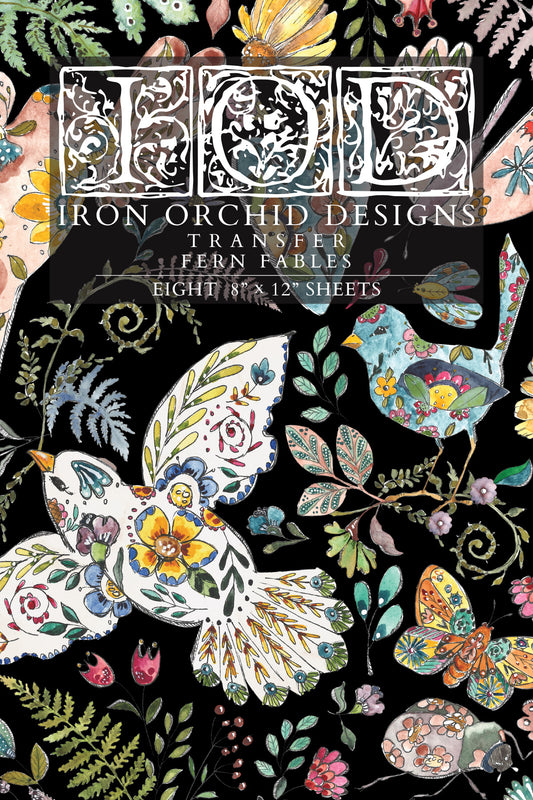 Fern Fables — IOD Transfer 8x12 Full Color Transfer Set