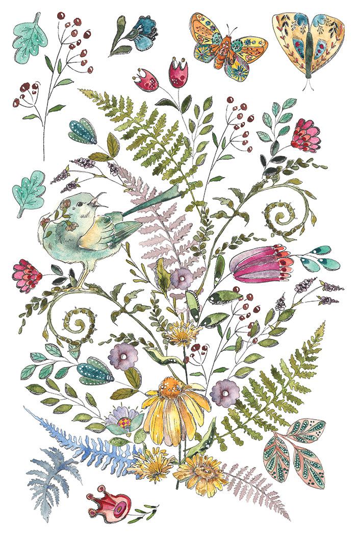 Fern Fables — IOD Transfer 8x12 Full Color Transfer Set
