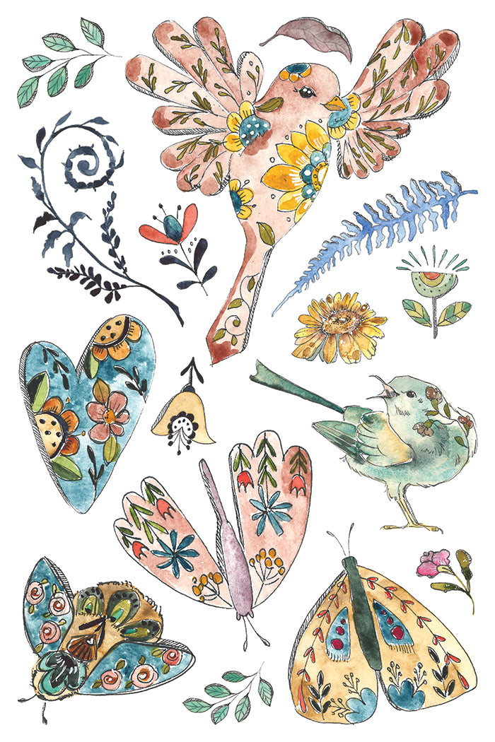 Fern Fables — IOD Transfer 8x12 Full Color Transfer Set