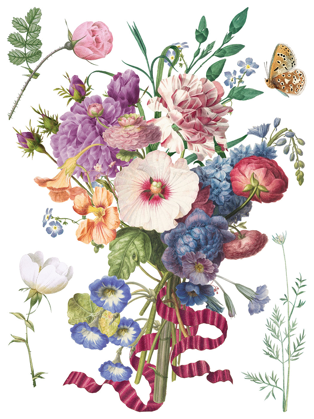 Marché des Fleurs — IOD Transfer 12x16 Full Color Transfer Set