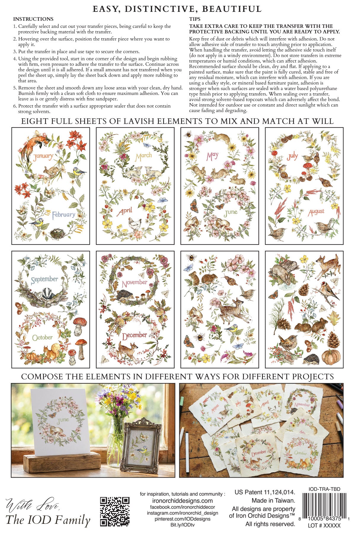 The Bramblewood Diaries IOD Transfer 8x12 Pad