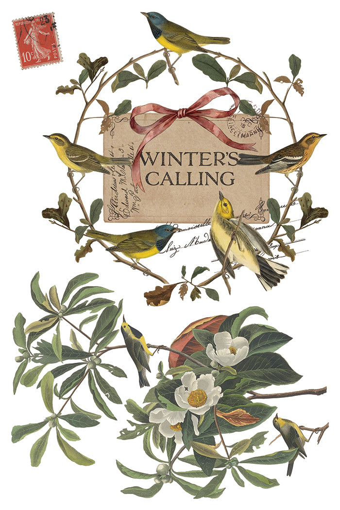Winter's Calling IOD Transfer 8x12 Pad
