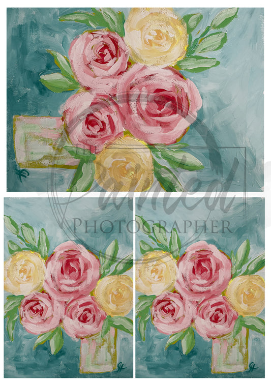 Multiple Garden Memories- Connie's Rice Paper