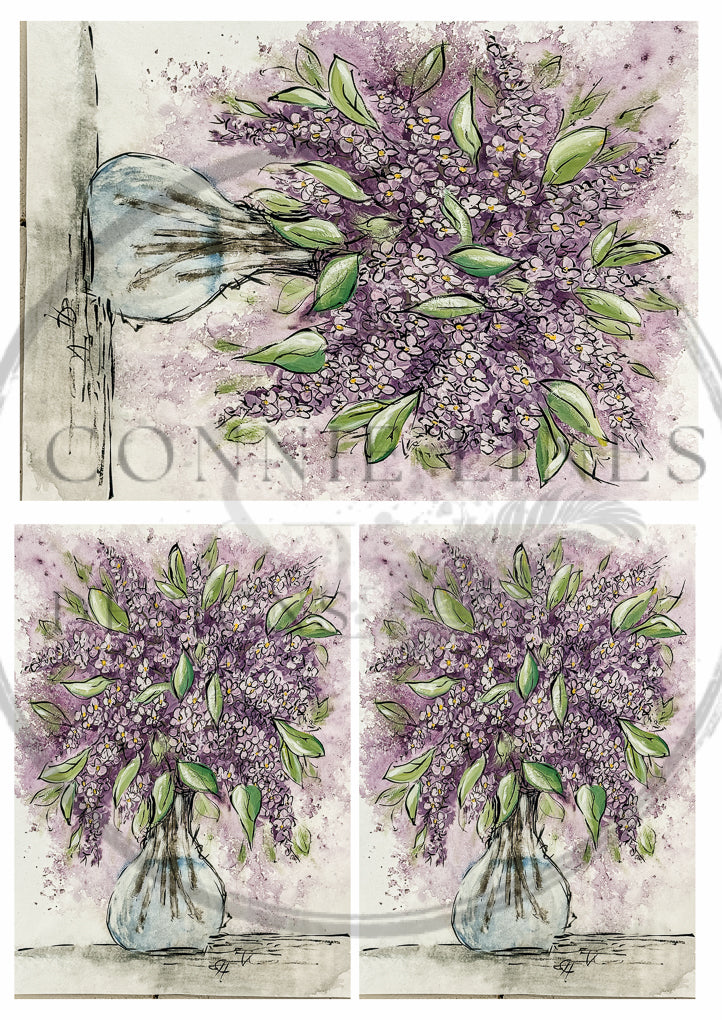 Multiple Lilac You More - Connie's Rice Paper