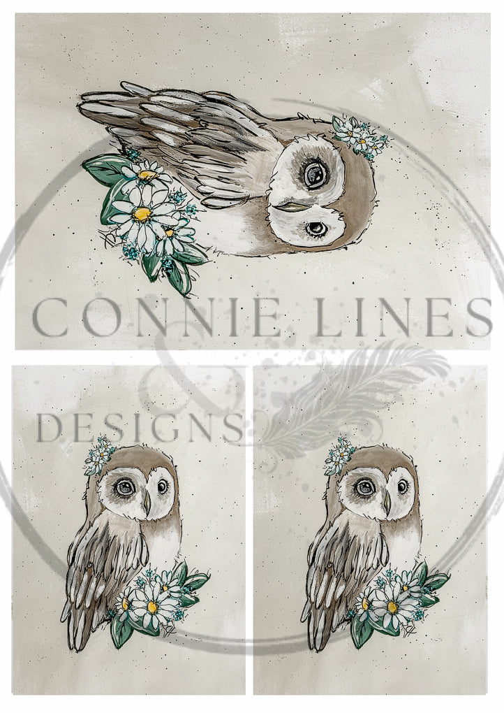 Multiple Owl Always Love You - Connie's Rice Paper