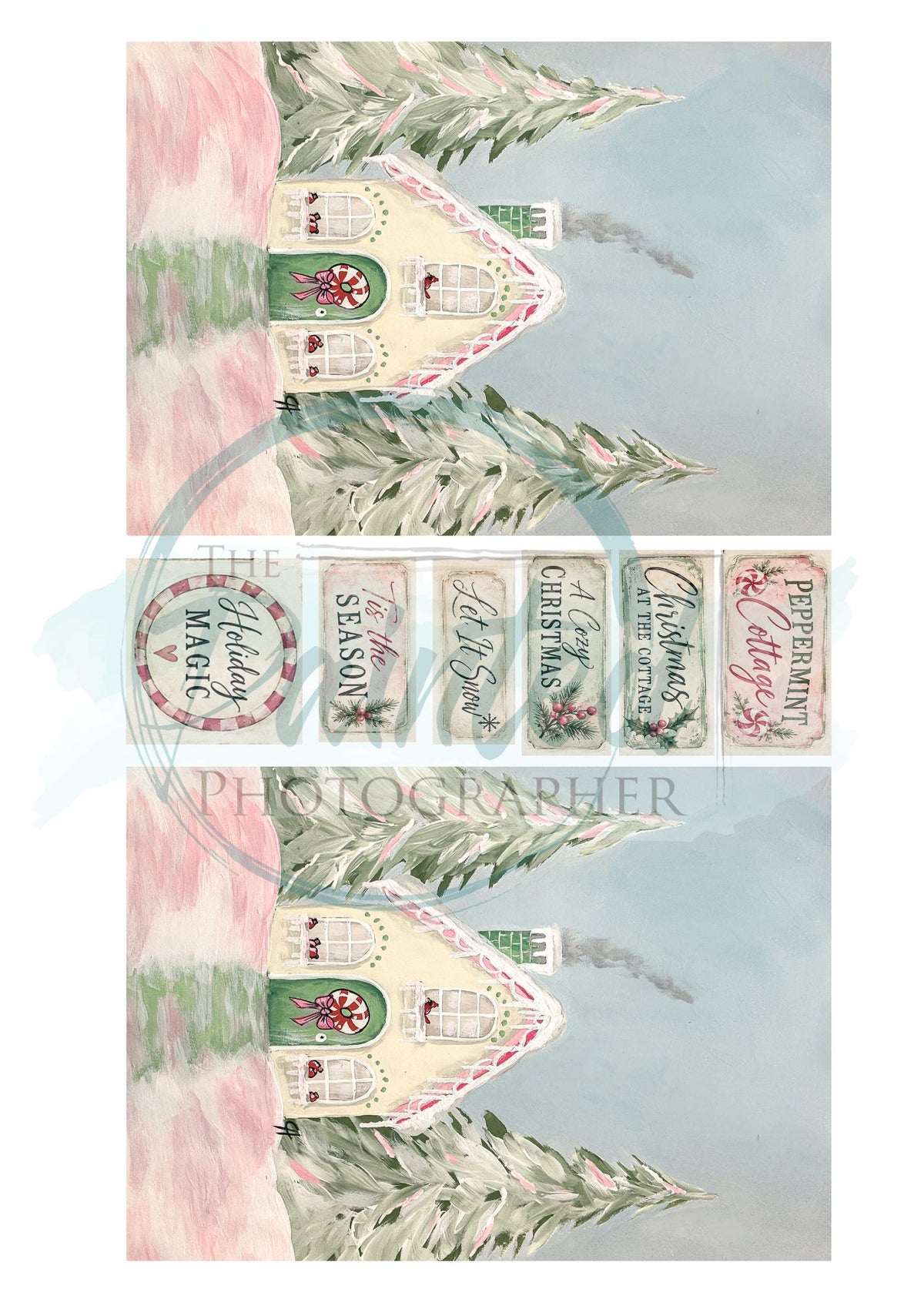 *SPECIAL EDITION* Peppermint Cottage (4x6 with labels)