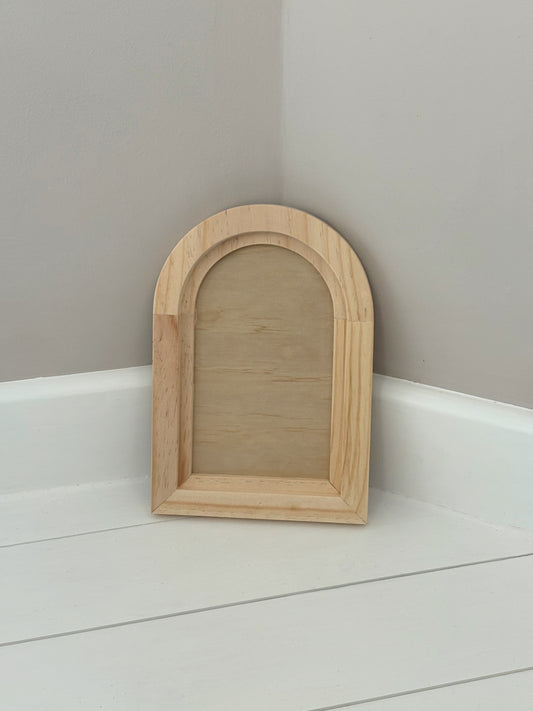 Small Arched Wood Blank
